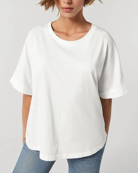 Human Family Human Family Oversize Damen T-Shirt "Slack", Weiss, – Produktbild 1 von 3