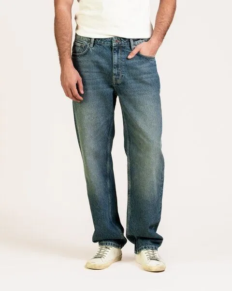 Kuyichi Kuyichi Herren Jeans LARRY Loose Fit aus recycelter Baumwolle, Blue, – Produktbild 4 von 7