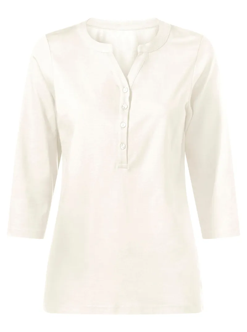 Witt 3/4-Arm-Shirt ecru, Ecru, – Produktbild 1 von 3