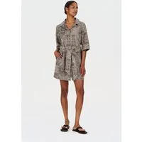 KOMODO KOMODO Damen vegan Kleid Romy Mushroom Kreuzstich Beige – Produktbild 1 von 1