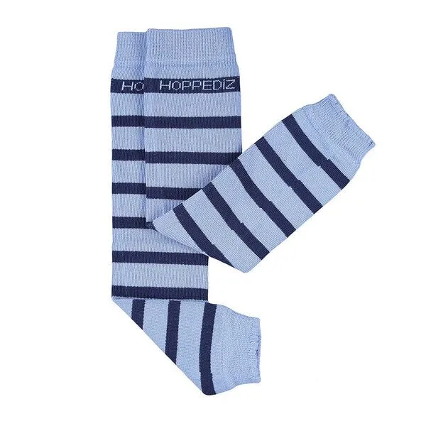 Hoppediz Hoppediz Beinstulpen - Bio-Babystulpen, Hellblau/dunkelblau, – Produktbild 1 von 4