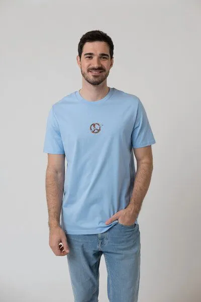 Bavarian Caps Bavarian Caps Herren T-Shirt Lucky Luke: Bierfässer, Hellblau, – Produktbild 2 von 4