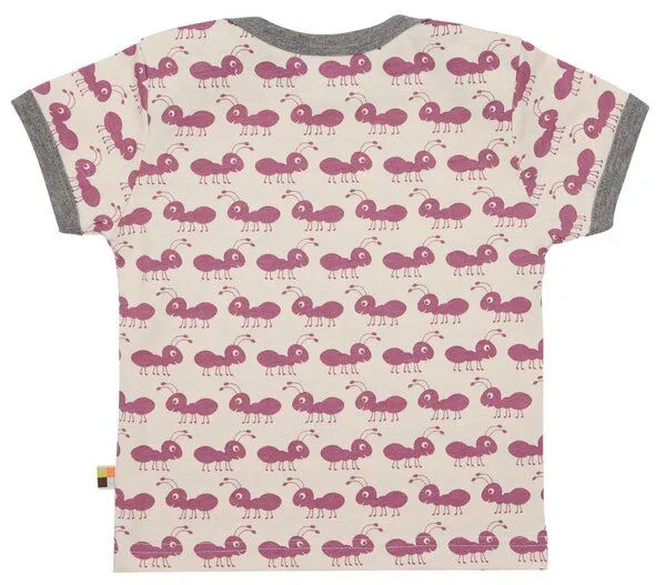 loud + proud loud + proud Babys & Kinder T-Shirt, GOTS-zertifiziert, Grape (rosa), – Produktbild 2 von 2