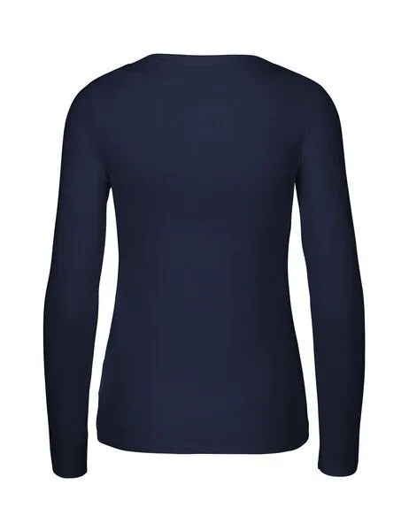 Neutral® - 3FREUNDE Neutral® - 3FREUNDE Frauen Longsleeve, Navy, – Produktbild 3 von 4
