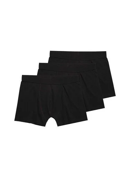 THOKKTHOKK ThokkThokk 3 Pack Herren Trunks Boxershorts Black Bio Fair TT15/BTD15 (GOTS), Black (schwarz), – Produktbild 3 von 3