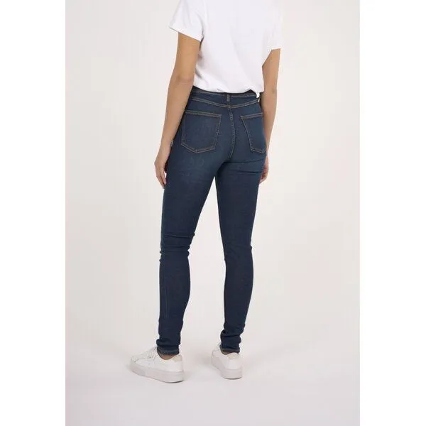 KnowledgeCotton Apparel KnowledgeCotton Apparel Slim Jeans IVY Deep Blue mit Bio-Baumwolle, Blau (deep blue), – Produktbild 4 von 5