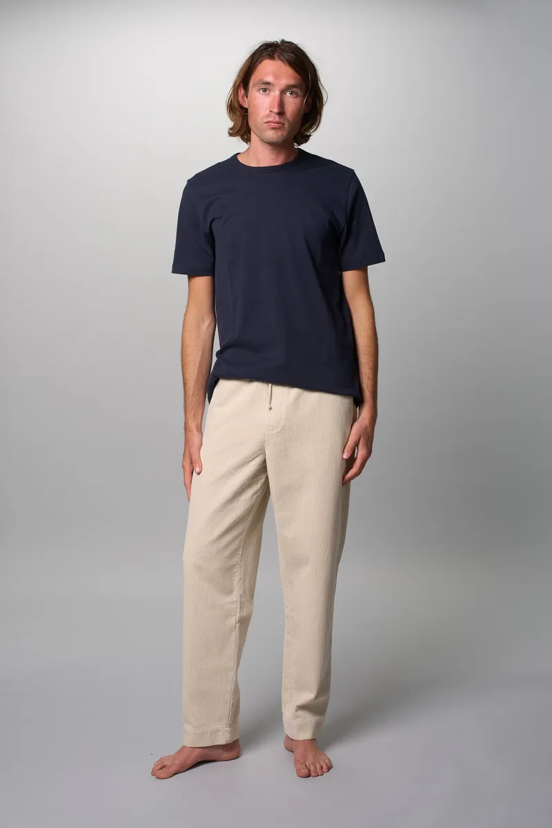 Côtelé Côtelé Herren vegan Hose Lazy Off White, Weiß, – Produktbild 1 von 2