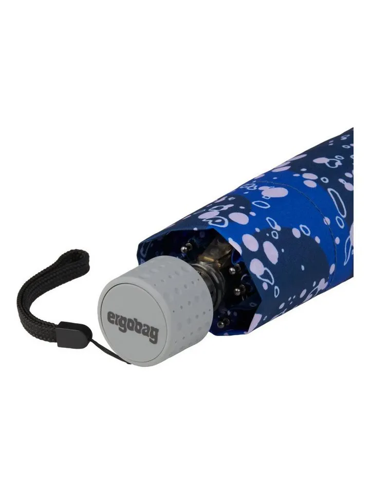 Ergobag Ergobag Taschenregenschirm Regenschirm, mit reflektierenden Details, Blau, – Produktbild 6 von 8