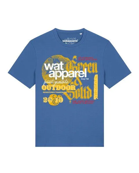 watapparel watapparel T-Shirt Unisex LIMITED EDITION LOGO PRINT 02, Mindful blue, – Produktbild 1 von 2