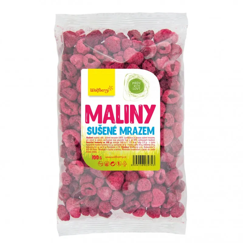 Wolfberry Wolfberry Gefriergetrocknete Himbeeren 100 g – Produktbild 1 von 1