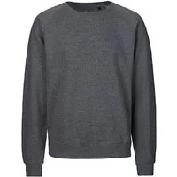 Neutral Neutral® Neutral Sweatshirt Pullover Sweater Pulli 100% GOTS Bio Baumwolle, Dunkelgrau melange, – Produktbild 1 von 1