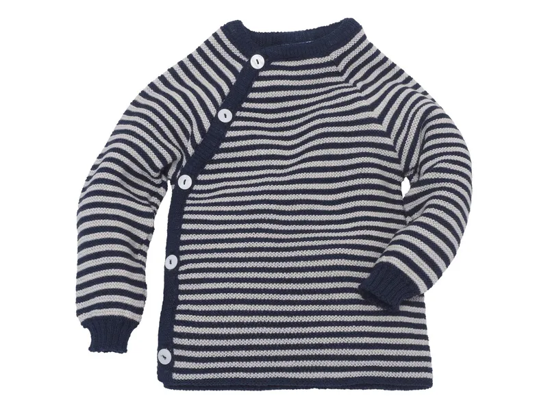 Reiff Strickwaren Reiff Strickwaren Baby Jacke Schlüttli Bio-Merinowolle, Blau, – Produktbild 1 von 2
