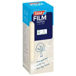 Tesa SE tesafilm PAPER, 33 m x 19 mm, transparent, 8 Rollen_ST – Produktbild 1 von 1