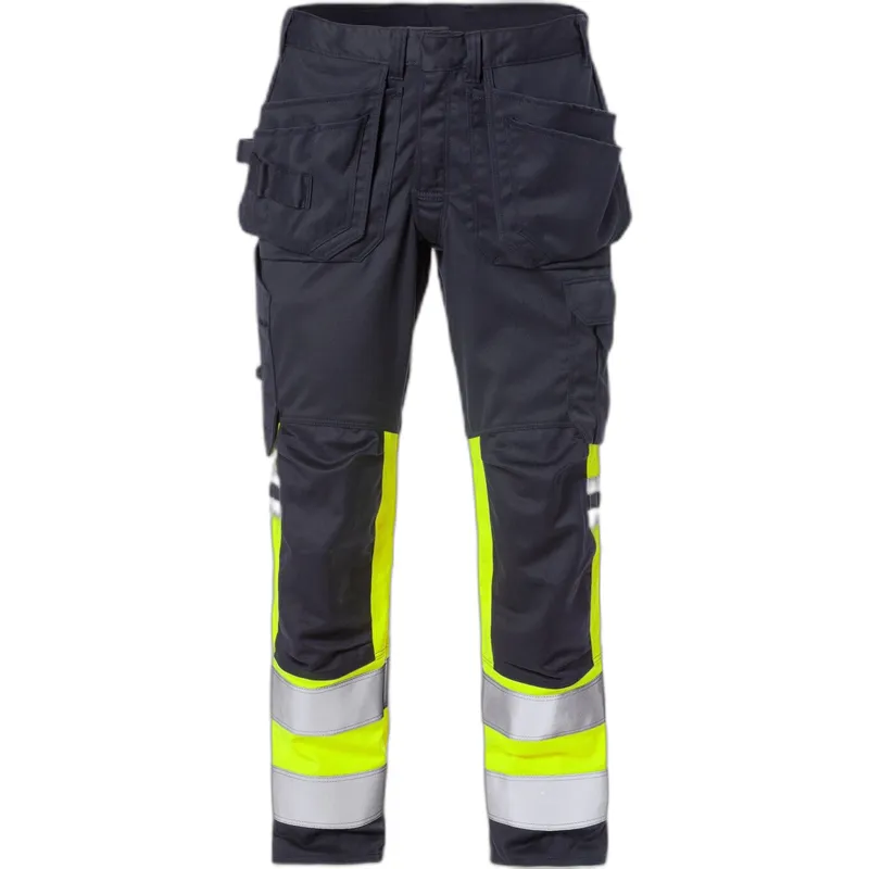 Fristads Hochsichtbare Arbeitshose Klasse 1 Fristads 2163 ATHF, Jaune, – Produktbild 2 von 2