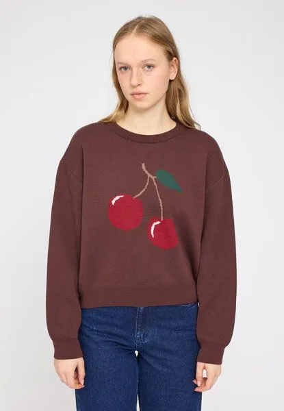 Mazine Mazine Baumwollstrickpullover Cherry, Red, – Produktbild 1 von 4