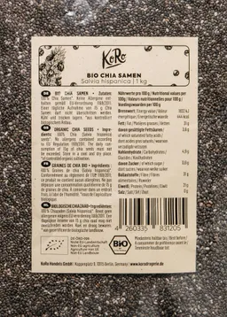 KoRo Bio Chia Samen 1 kg – Produktbild 1 von 1