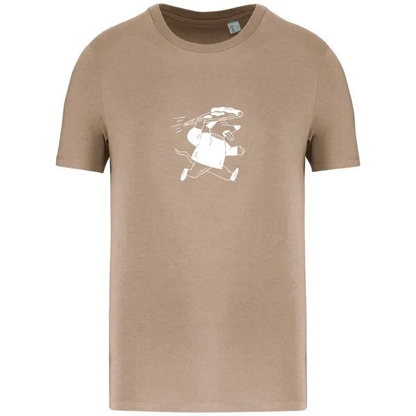 Greenspired Greenspired Basic Bio T-Shirt Pizzadog Nr. 4 ( 155g/m² XXS - 5 XL, Sand, – Produktbild 1 von 1