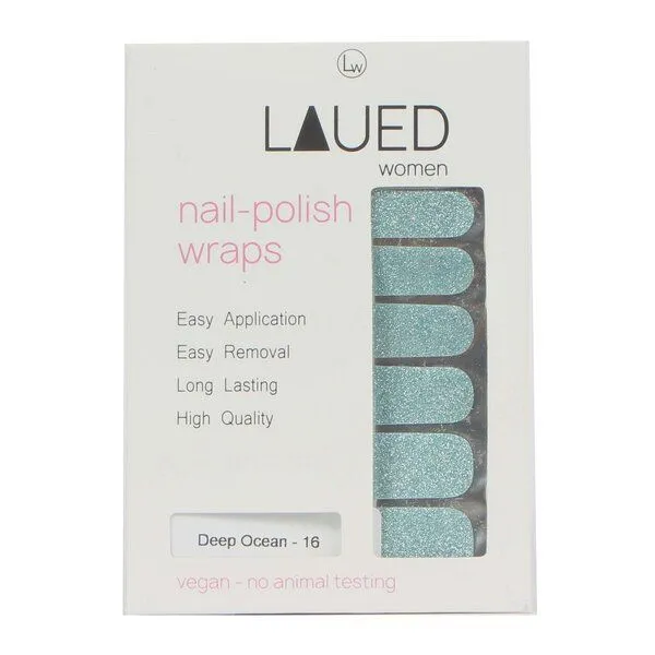 Vargu Vargu LAUED vegane Nagelfolien solid glitter, Deep ocean, – Produktbild 3 von 4