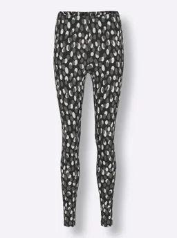 feel good Leggings schwarz-anthrazit-bedruckt – Produktbild 1 von 1