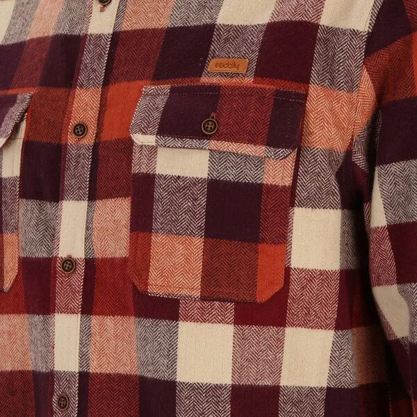 Iriedaily Iriedaily Lumber Fella Shirt, Wine (rot), – Produktbild 3 von 4