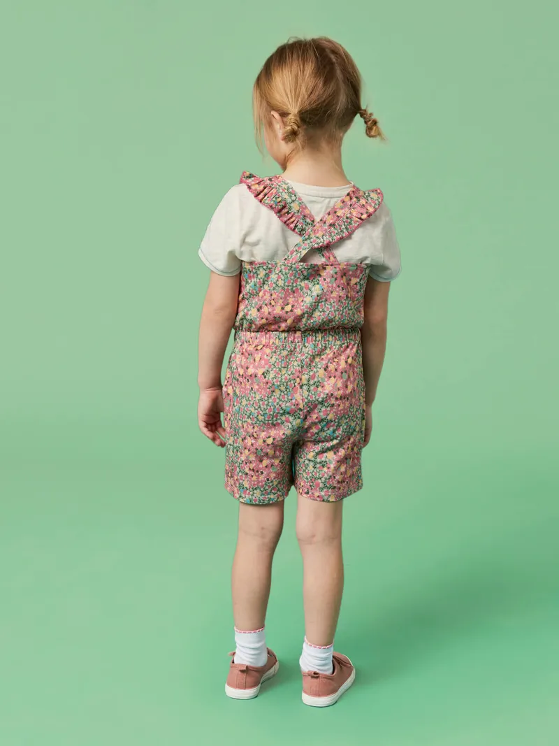 White Stuff Ava Kurze Latzhose mit Print - 3-4, Rosa, – Produktbild 4 von 4