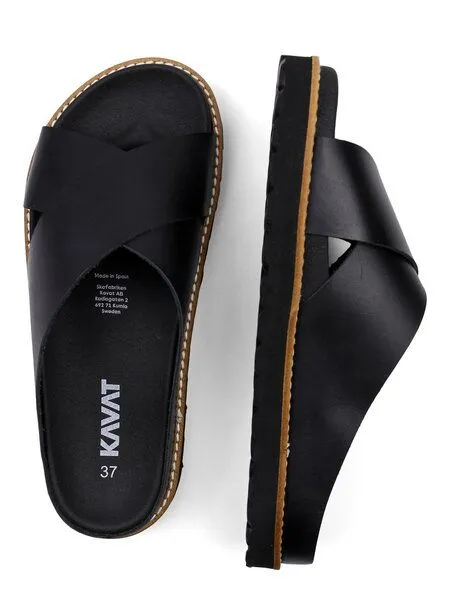 Kavat Kavat Bequeme Sandalen - Länna - aus Leder, Black, – Produktbild 3 von 4