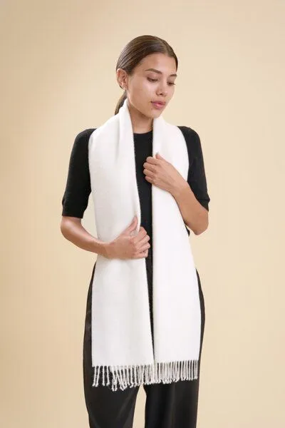 Pukara PUKARA Essential Alpaka Schal, Ivory, – Produktbild 1 von 2