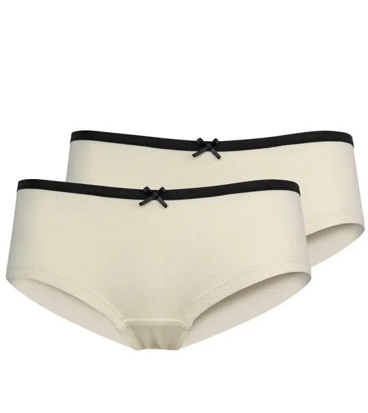 Gary Mash GARY MASH 2er-Set Damen Hipsters aus Biobaumwolle, Ivory, – Produktbild 1 von 4