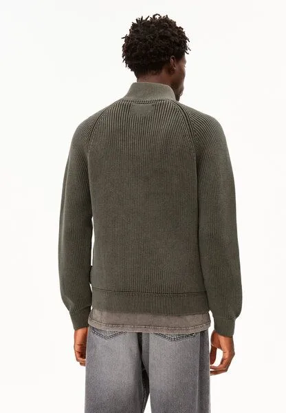 ARMEDANGELS ARMEDANGELS KAALVES GMT DYE Herren Pullover aus Bio-Baumwolle, Forest pine, – Produktbild 2 von 4