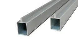 woodstore24 Universal WPC Zaun / Start- und Abschlussprofil silber, eloxiert Einzelset, 20 x 25 x 1805 mm Feder (Serie WoodoCasablanca) – Produktbild 1 von 1