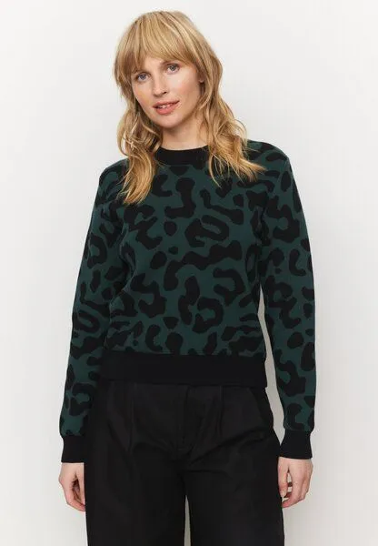 recolution Damen Strickpullover aus Bio-Baumwolle - PISTIA LEO - recolution, Deep green (grün), – Produktbild 3 von 5