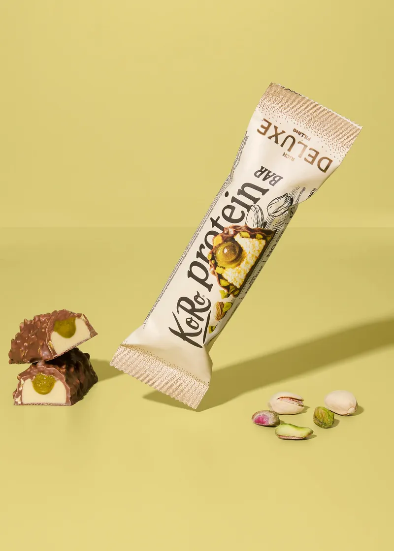 KoRo Protein Bar Deluxe Pistachio Butter | 55 g – Produktbild 2 von 5