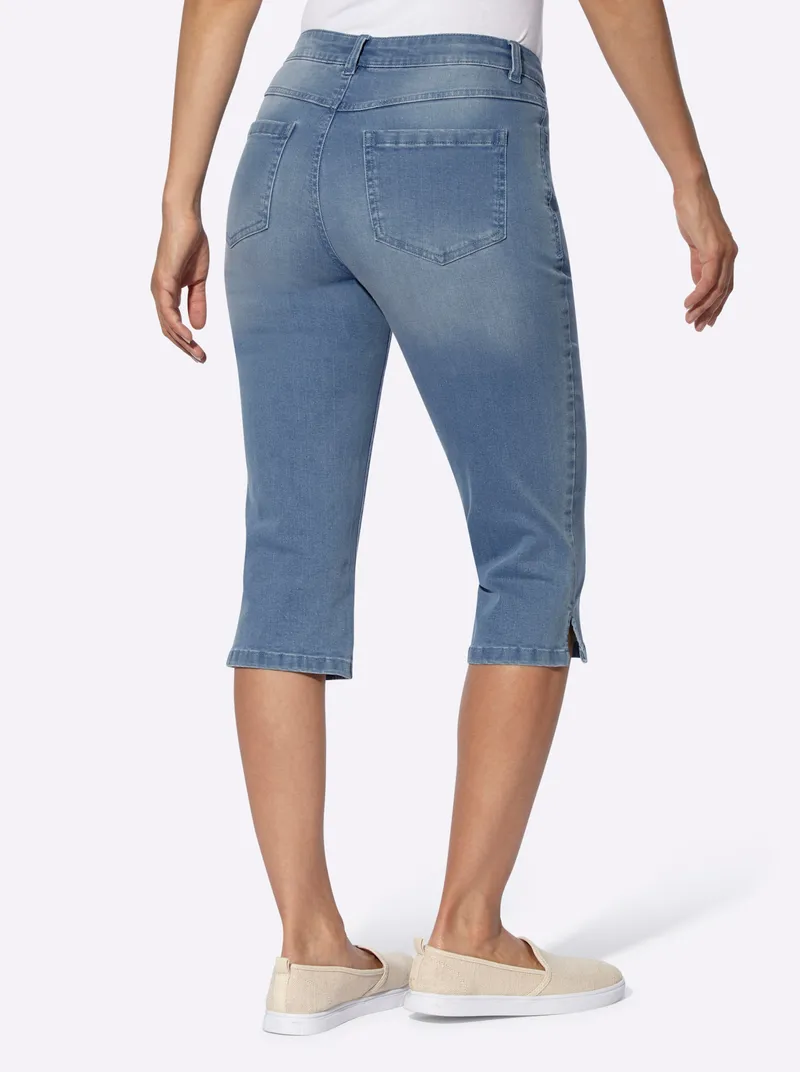 Witt Caprijeans blue-bleached, Blue-bleached, – Produktbild 2 von 3