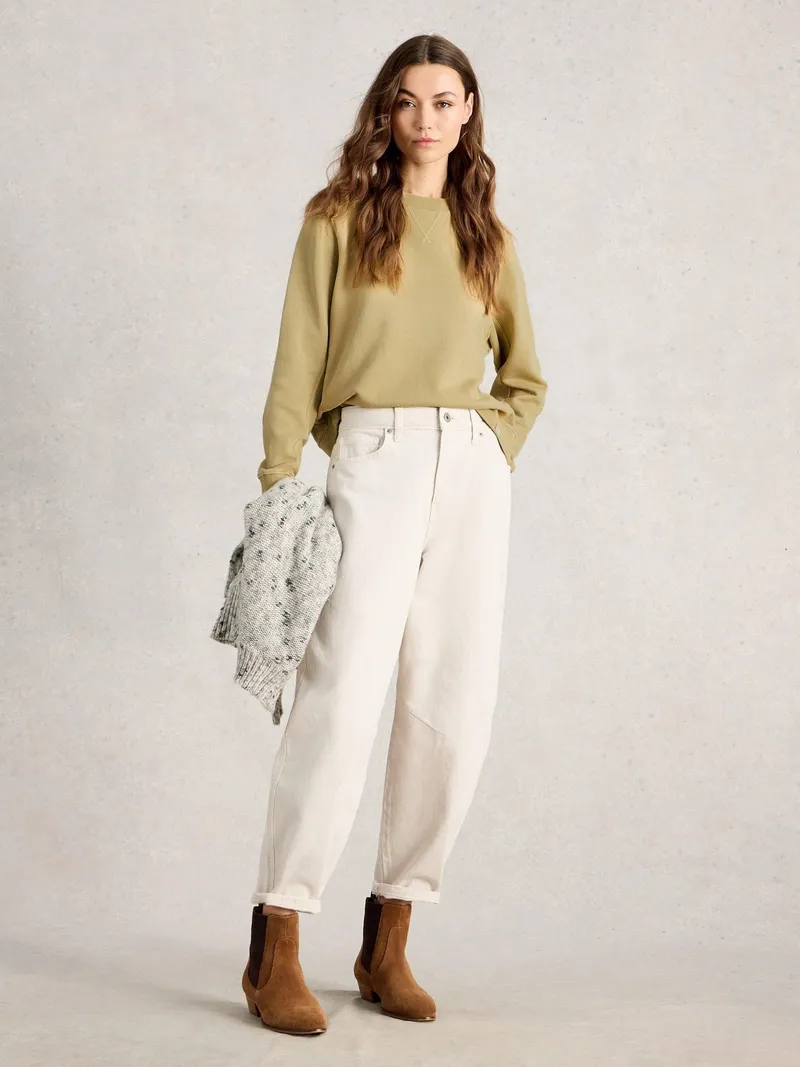 White Stuff Sweatshirt Daydreamer - 48, Khakigrün, – Produktbild 2 von 4