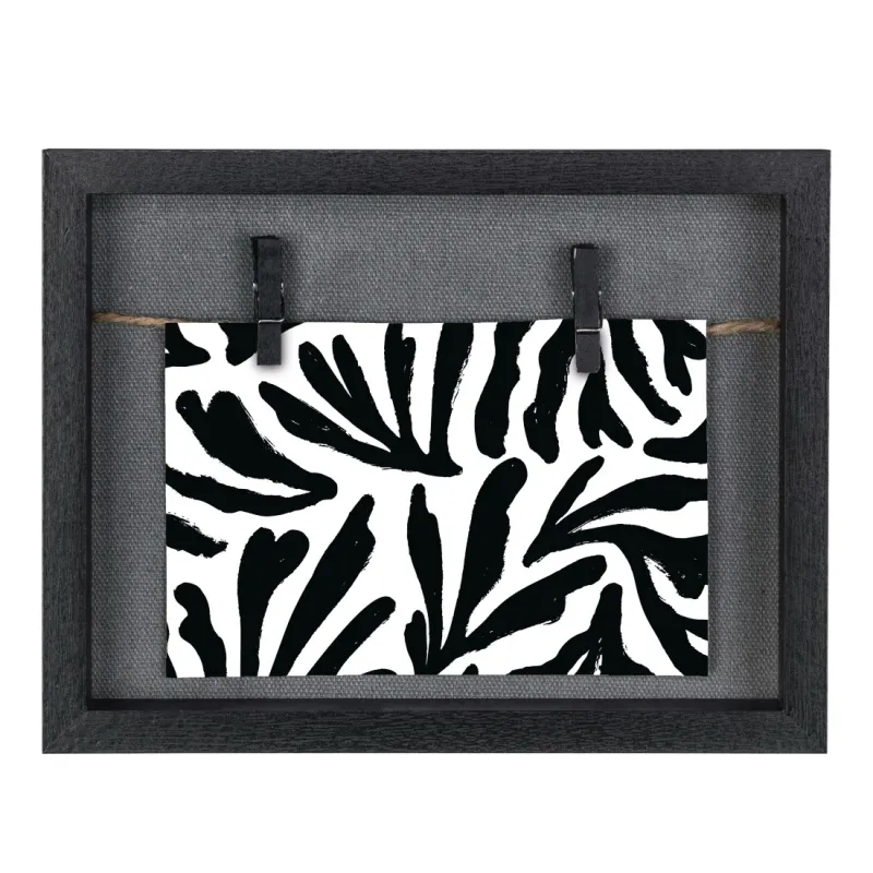 Hama Hama Bilderrahmen "Muro", mit Schnur und Klammern, Schwarz, 16,5 x 21,5 cm – Produktbild 1 von 5