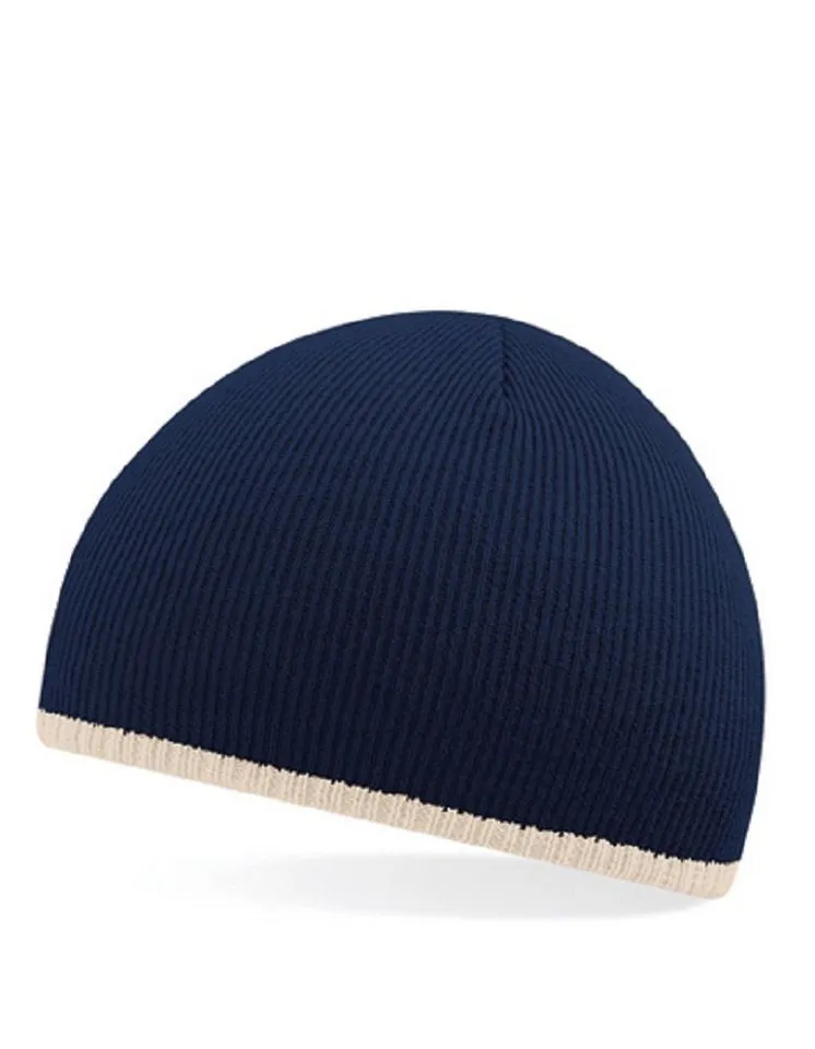 Beechfield Beechfield Beanie Herren Strickmütze Jersey-Mütze Wintermütze, Blau, – Produktbild 2 von 2