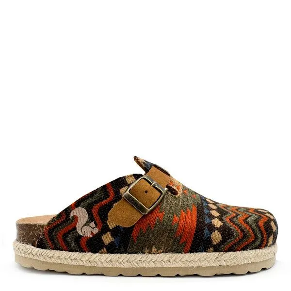 thies Vegane thies ® Eco Bio Yosemite Clogs aus rec. textilen Material mit Kork-Tieffussbett, Blue (blau), – Produktbild 1 von 4