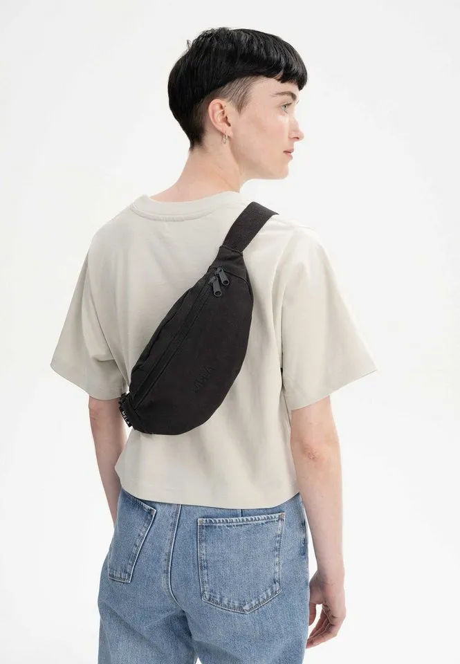 MELA MELA Bauchtasche Hip Bag, Hauptfach mit Reißverschluss, All black, – Produktbild 3 von 5