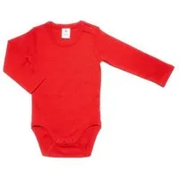 Leela Cotton Leela Cotton Baby Kinder Body Langarm Bio-Baumwolle Rippjersey 2005, Rot-ziegel, – Produktbild 1 von 1