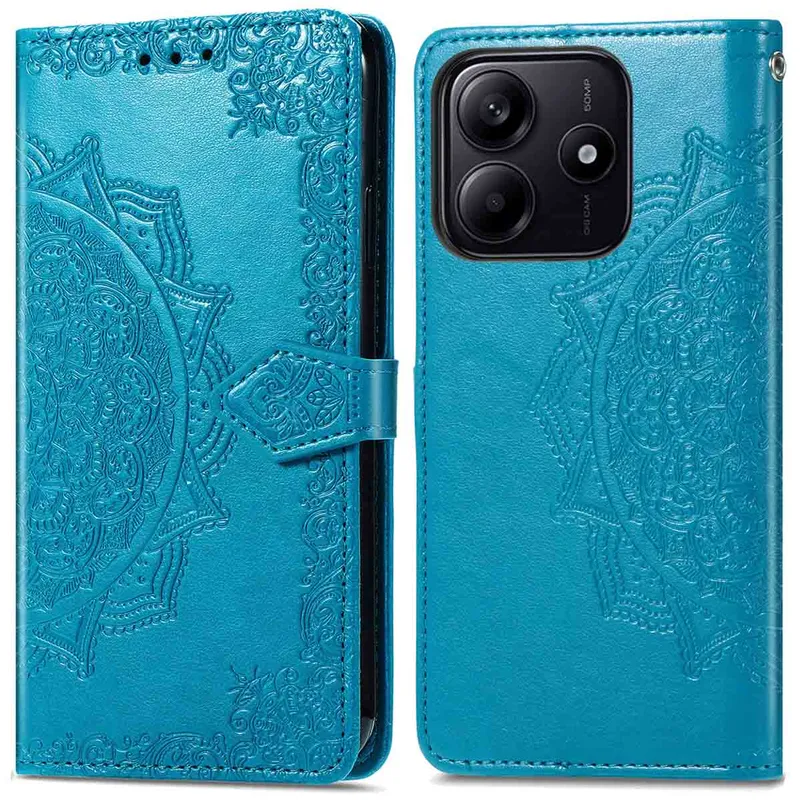 imoshion imoshion Mandala Klapphülle für das Xiaomi Redmi Note 14 (5G), Türkis, – Produktbild 1 von 1