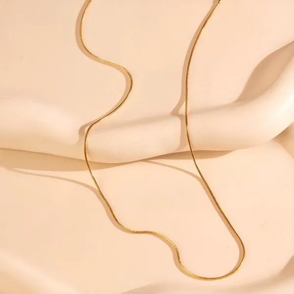 ELEKTROPULLI Elektropulli Kette 1mm schmal, Gold, – Produktbild 1 von 2