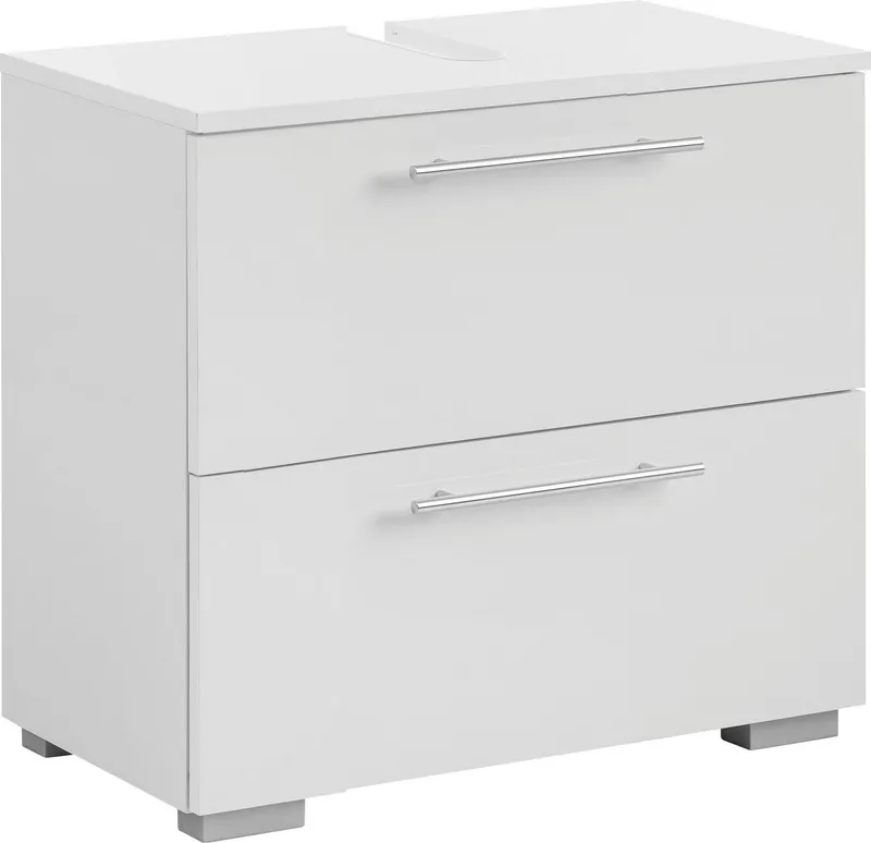 welltime Waschbeckenunterschrank Breite 60 cm, Weiß, – Produktbild 2 von 5