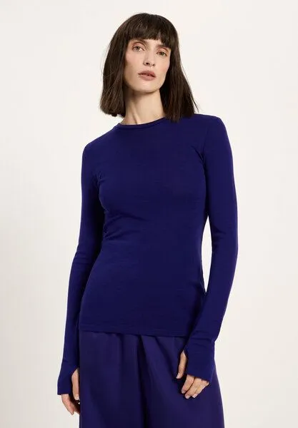LANIUS LANIUS Langarm-Rundhalsshirt, Violet, – Produktbild 2 von 4