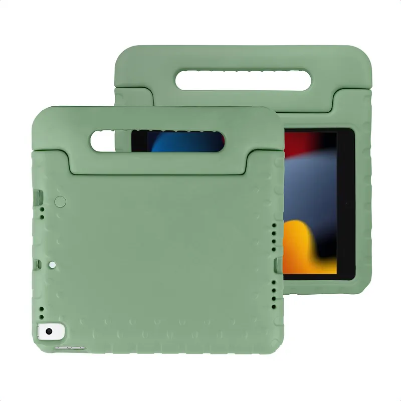 imoshion imoshion Schutzhülle mit Handgriff kindersicher für das Apple iPad 9 (2021) 10.2 Zoll / iPad 8 (2020) 10.2 Zoll / iPad 7 (2019) 10.2 Zoll, Olive, – Produktbild 1 von 1