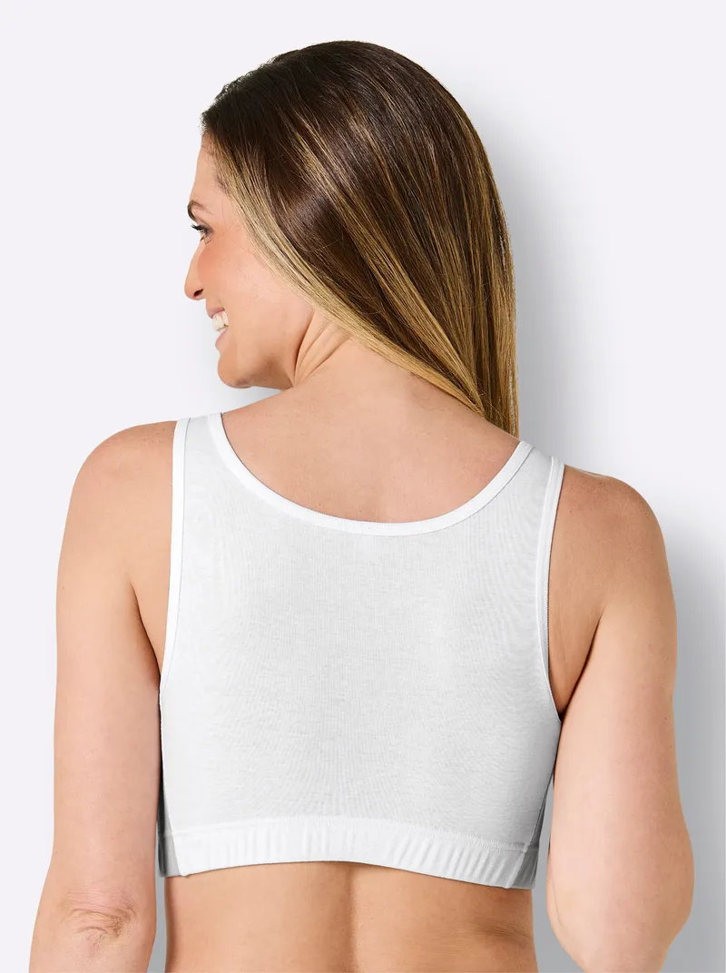 wäschepur Bustier, Weiß-hellgrau, – Produktbild 1 von 2