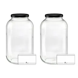 mikken mikken 2 große Einmachgläser 4250 ml mit Deckel (TO100) – Produktbild 1 von 1