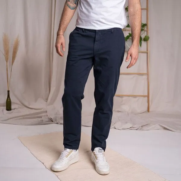 Vresh Clothing Vresh Clothing Vabiolo - Chino aus Biobaumwoll-Mix, Navy, – Produktbild 4 von 4