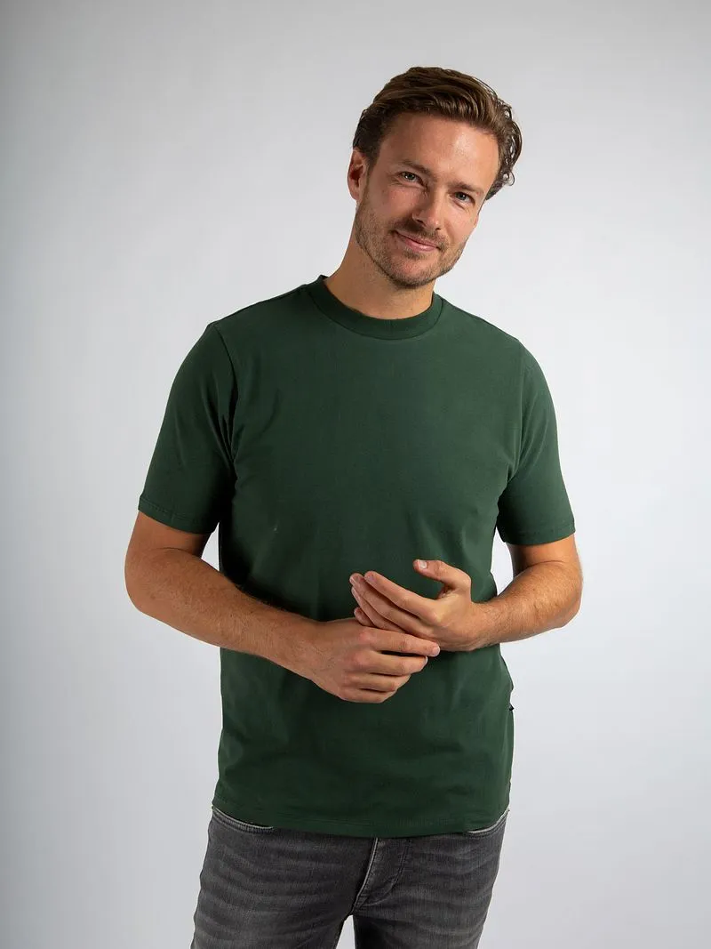Suitable Suitable Respect T-Shirt Hi Dunkelgrün - Größe S, Dunkelgrün, – Produktbild 3 von 4