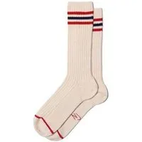 Nudie Jeans Nudie Jeans Damen Socken WOMEN TENNIS SOCKS - Offwhite-Red-Navy – Produktbild 1 von 1