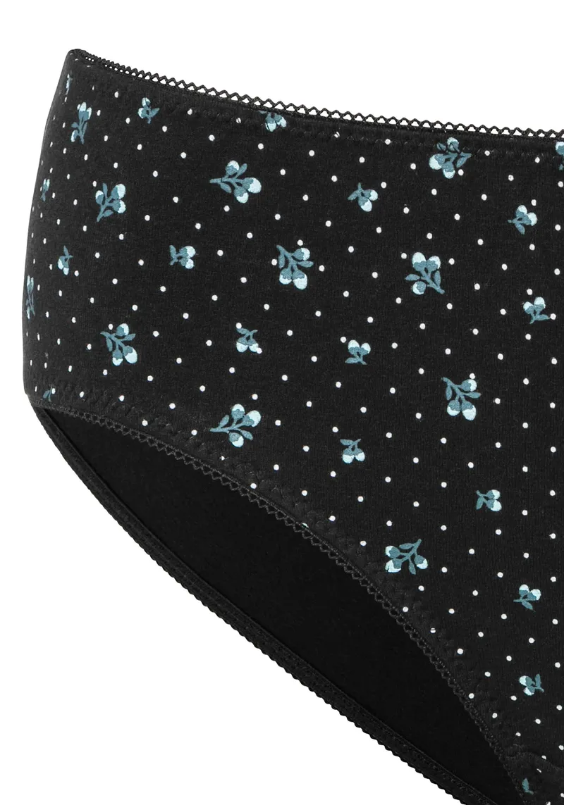 petite fleur by Lascana Jazz-Pants Slips schwarz, petrol, Schwarz, petrol, – Produktbild 3 von 3